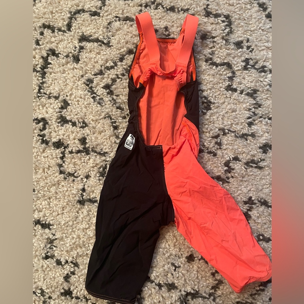 Speedo Women's LZR Racer Pro Recordbreaker Open Back Kneeskin with Comfort Strap